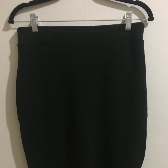 Black Knee Length Skirt - Item#32 - Picture 2 of 2
